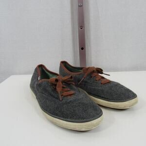 Keds Champion Women’s 8.5 Grey Wool Sneakers Used Classic Casual Brown